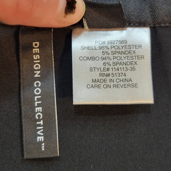 Design Collective (Women's 8) Classic Career Basic Black Micro Skirt Micro Skort - Picture 7 of 7